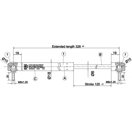 Písty CKT 08 - 280N pro  model CKT Work Ford do 2012