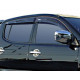 Wind Deflectors Slim-Line, Light Smoke for Nissan Navara (D40) Set of 4