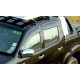 Wind Deflectors Slim-Line, Light Smoke for Nissan Navara (D40) Set of 4