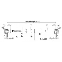 Písty CKT 06 - 300N pro  model CKT Sport